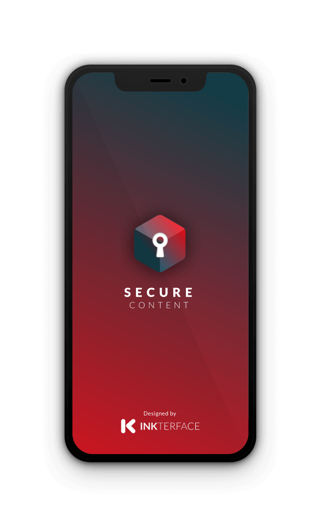 Secure Content, app para iPhone de Dani Soler diseñador UX UI